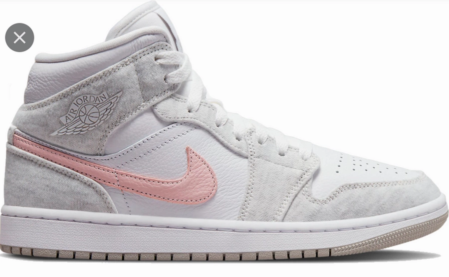 High Top Support Exclusive chic Air Jordan 1 Mid SE 'White Light Iron Ore'