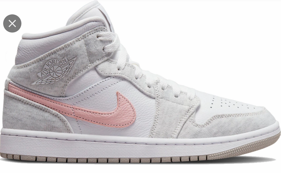 Cushioning Tech Air Jordan 1 Mid SE 'White Light Iron Ore'