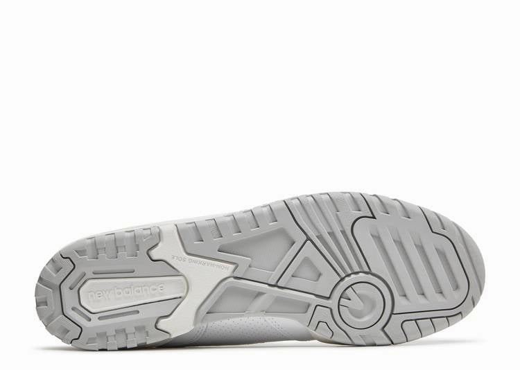 Structured sole Low Drop Profile New Balance 550 White Grey