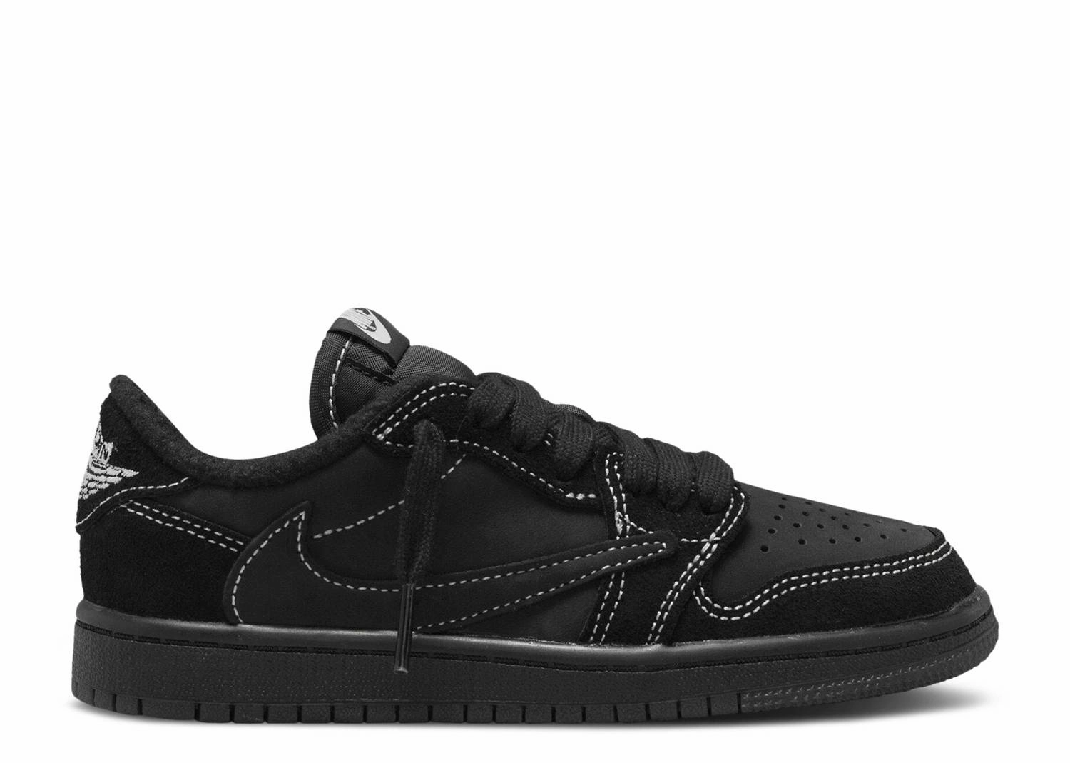 Air Jordan 1 Low OG SP x Travis Scott " Black Phantom" (Wilmington Location) Contoured Footbed Geometry