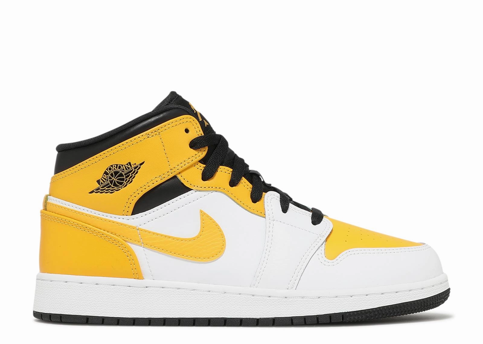 All-day shock absorption Hydrophobic Fabric Jordan 1 Mid University Gold (GS)