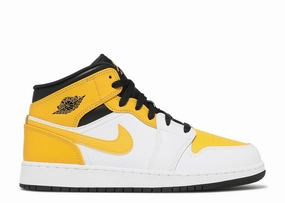 All-day shock absorption Hydrophobic Fabric Jordan 1 Mid University Gold (GS)