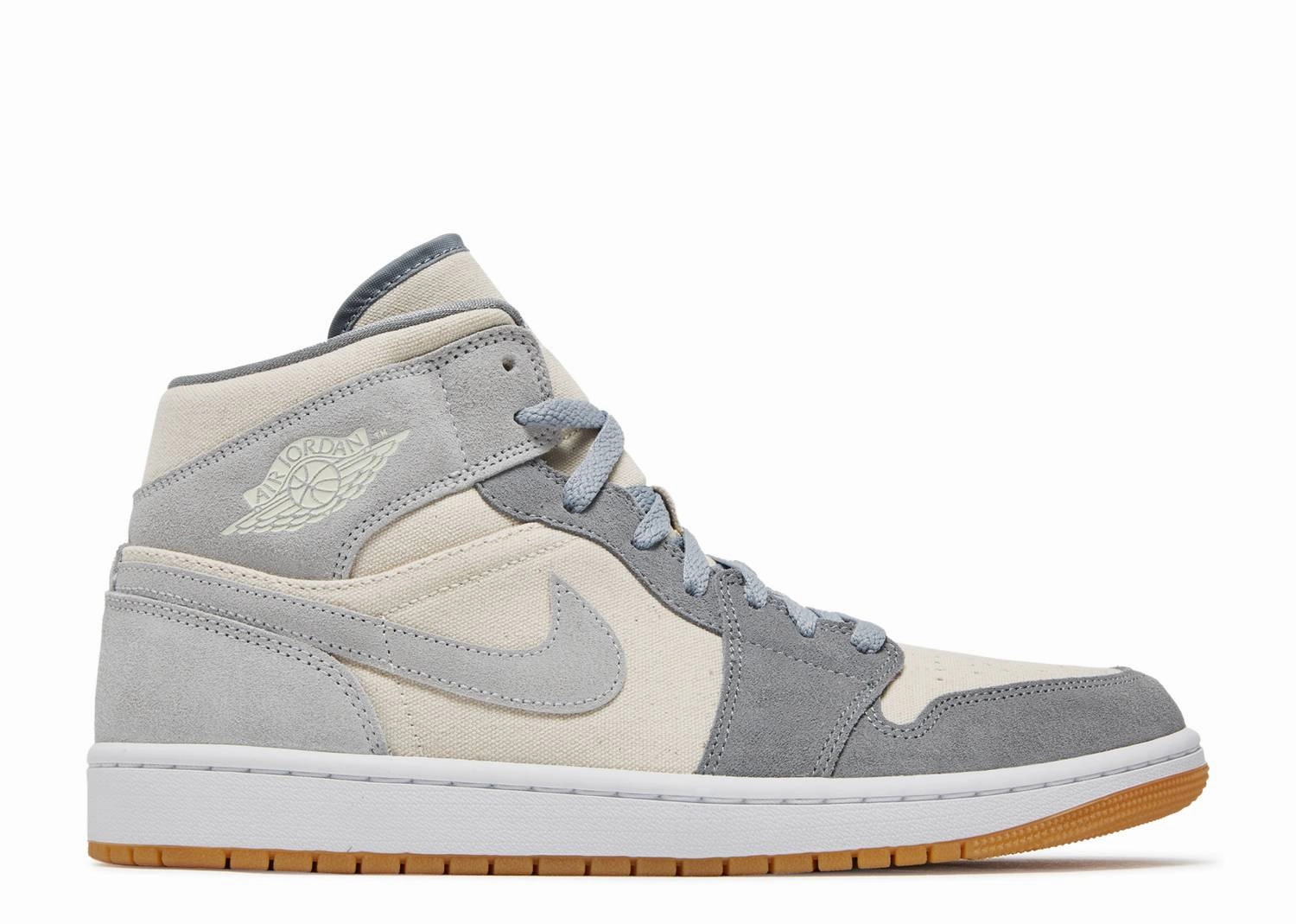 Comfortable Forefoot Ergonomic Heel Cup Design Air Jordan 1 Mid SE "Coconut Milk Particle Grey" (Wilmington Location)