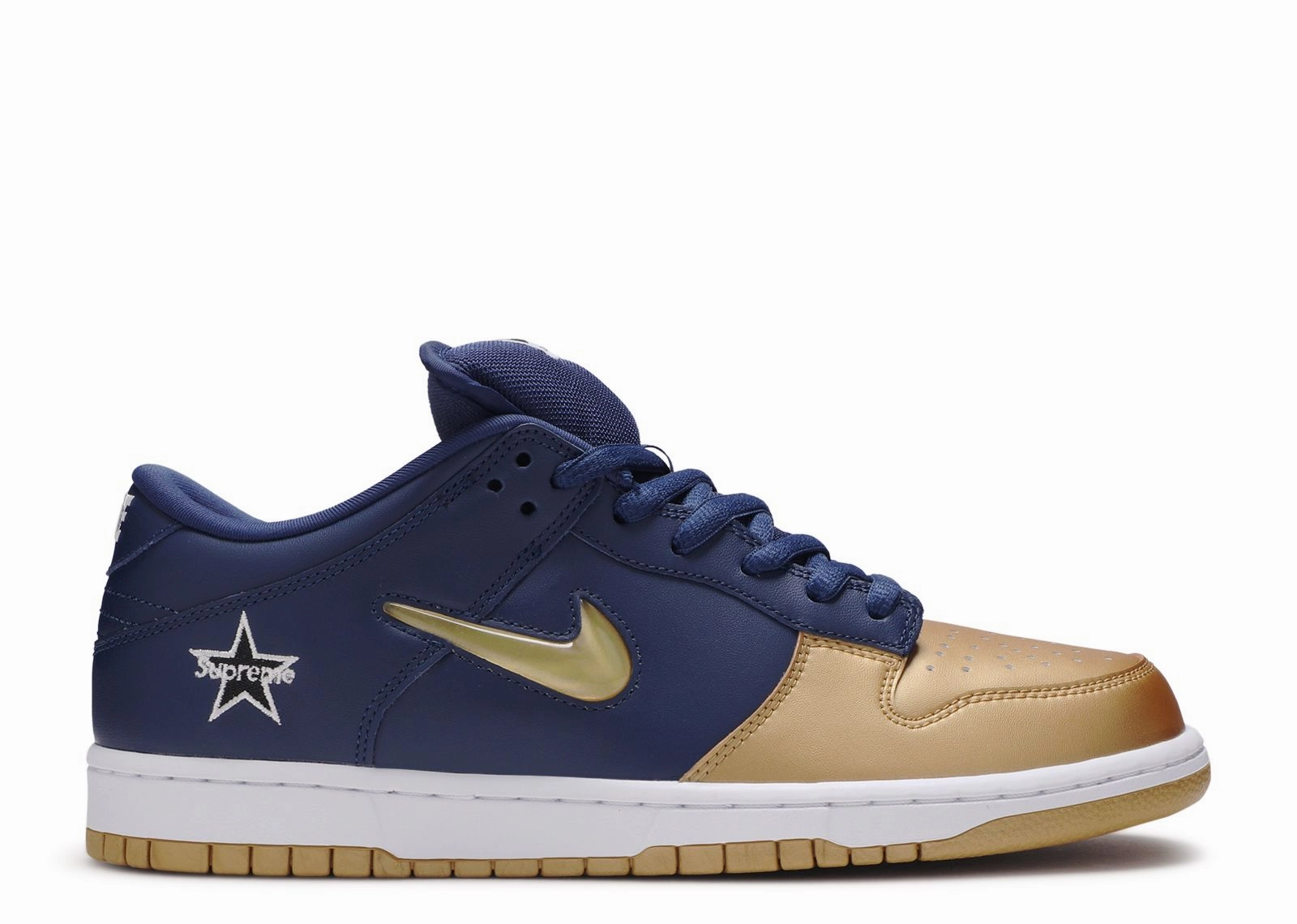 running gait analysis Nike Dunk SB Low QS x Supreme "Metallic Gold" (Myrtle Beach Location)