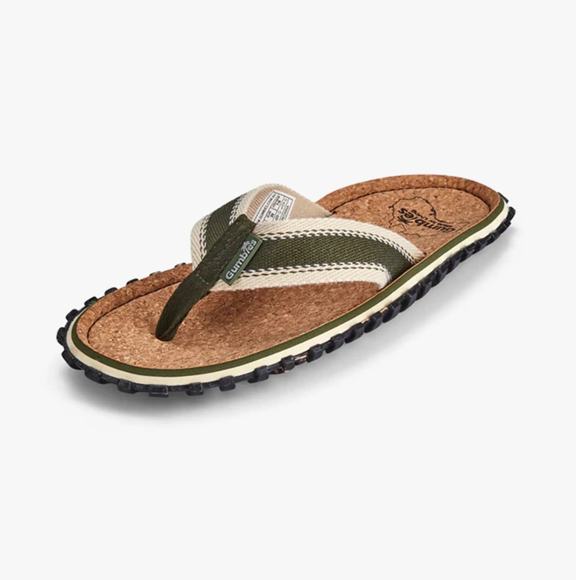 CORKER Unisex Flip-Flops Khaki