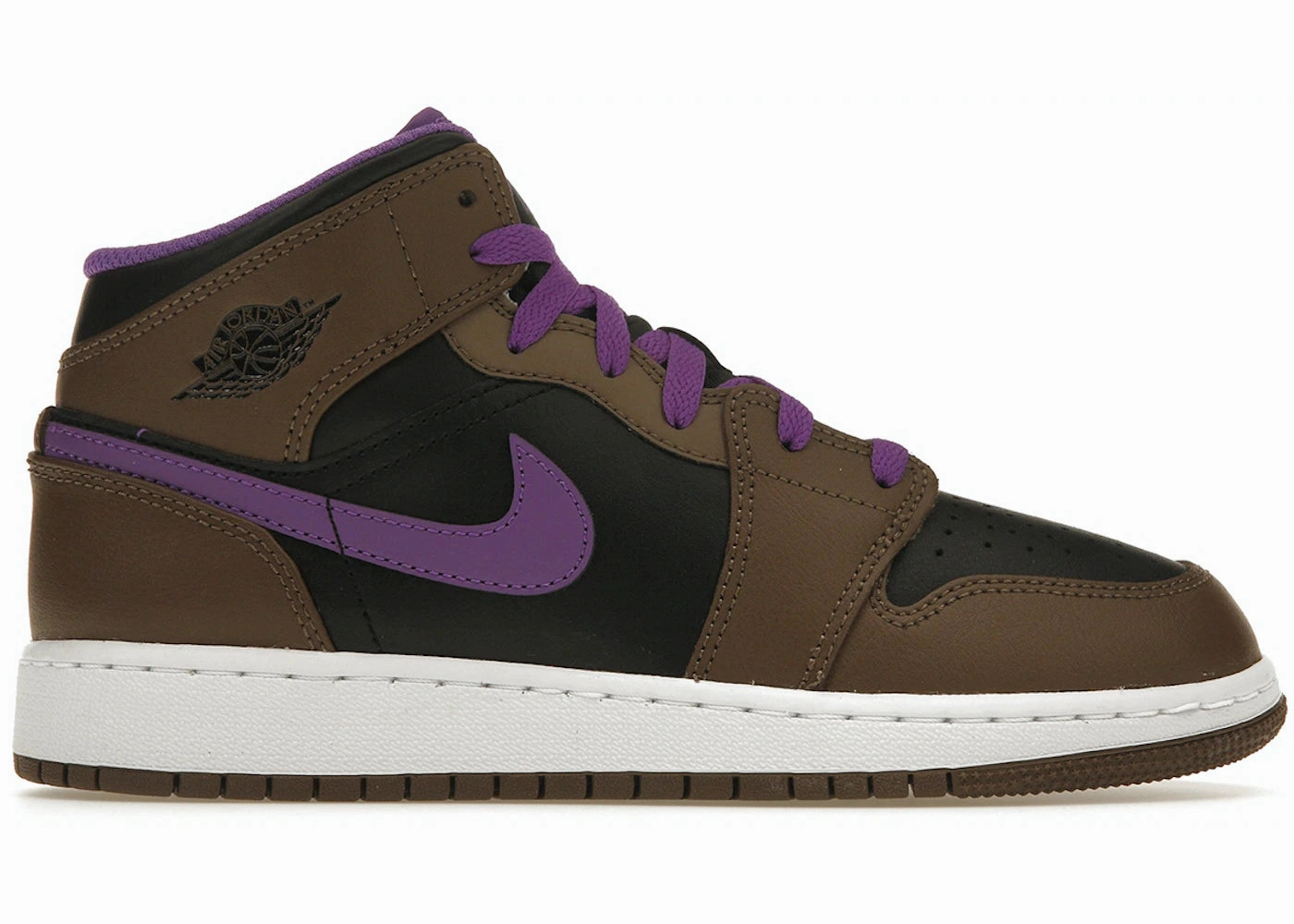 MoldedMidsole High-performance ease Jordan 1 Mid Purple Mocha