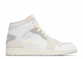 Comfortable Running Sneaker Retailers Jordan 1 Mid SE Craft Inside Out White Grey