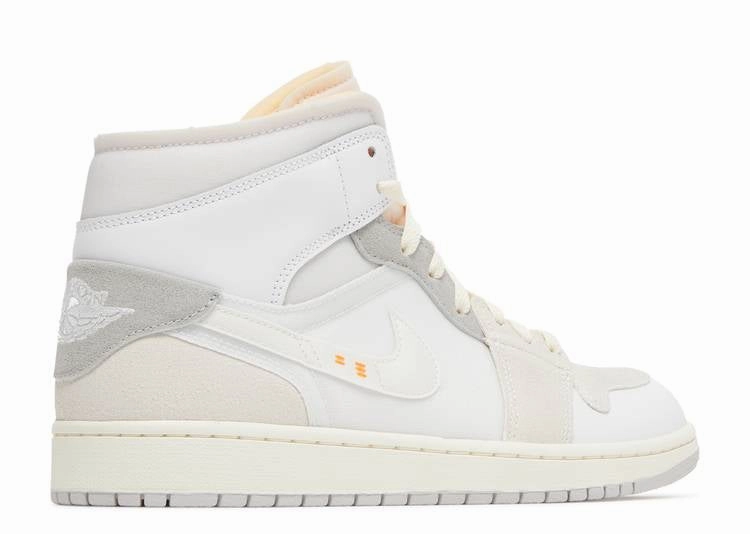 Lightweight Ethylene Vinyl Acetate Thermal Molded Midsole Jordan 1 Mid SE Craft Inside Out White Grey