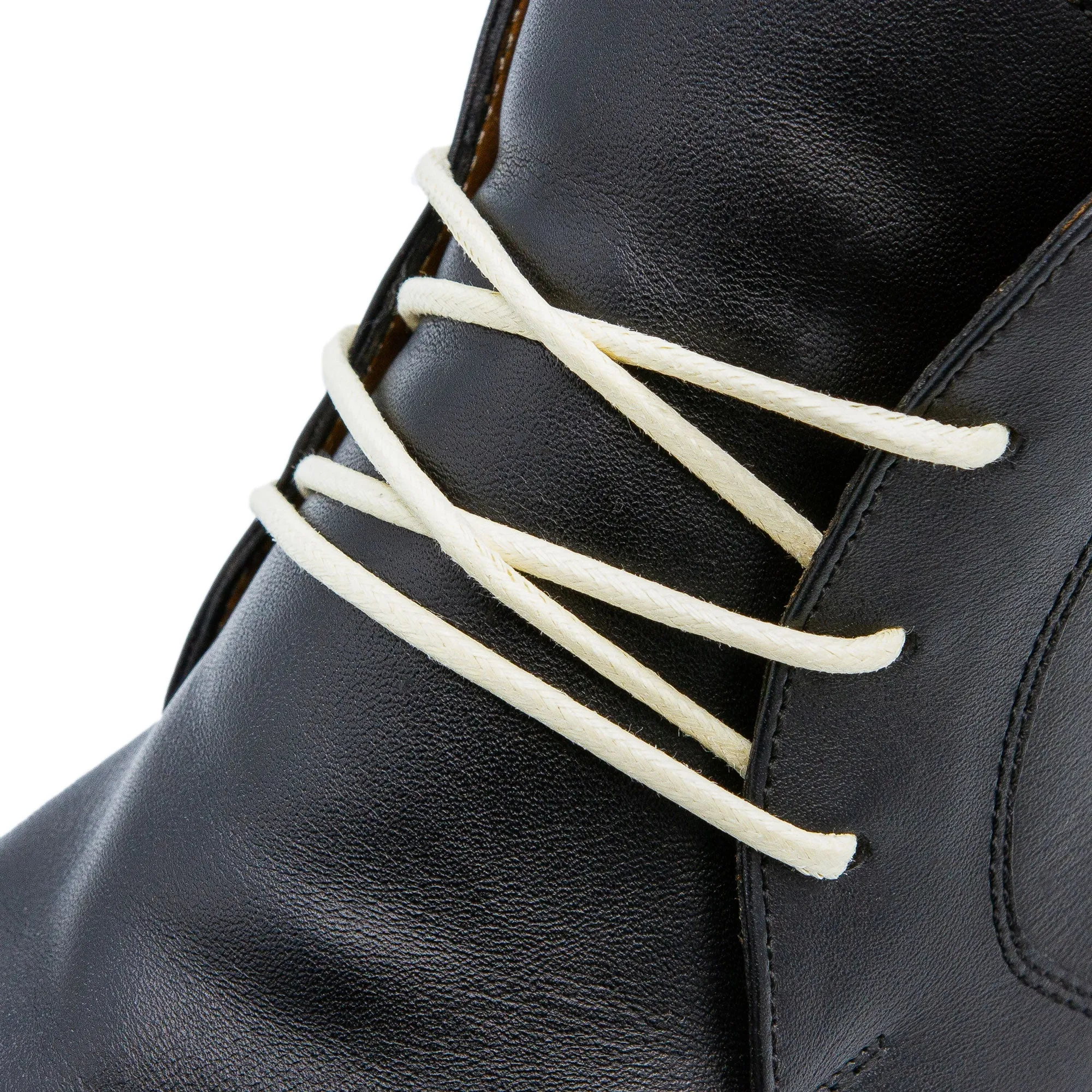 Cream Waxed Dress Shoelaces