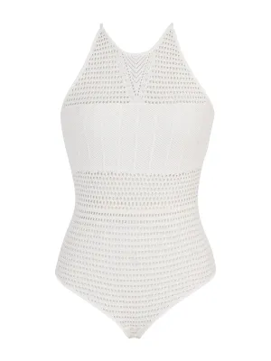 Crochet Sleeveless Bodysuit - The NY&C Legacy Collection