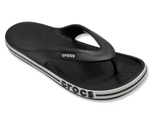 CROCS Bayaband Comfort Flip Flops In Black & White
