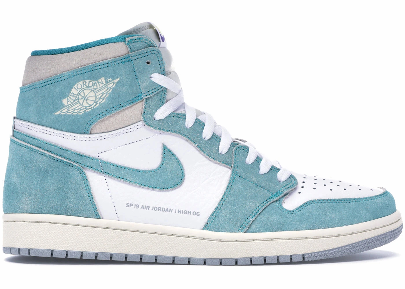 recycled - material - feature shoes Jordan 1 Retro High Turbo Green (Worn Once Size 9)