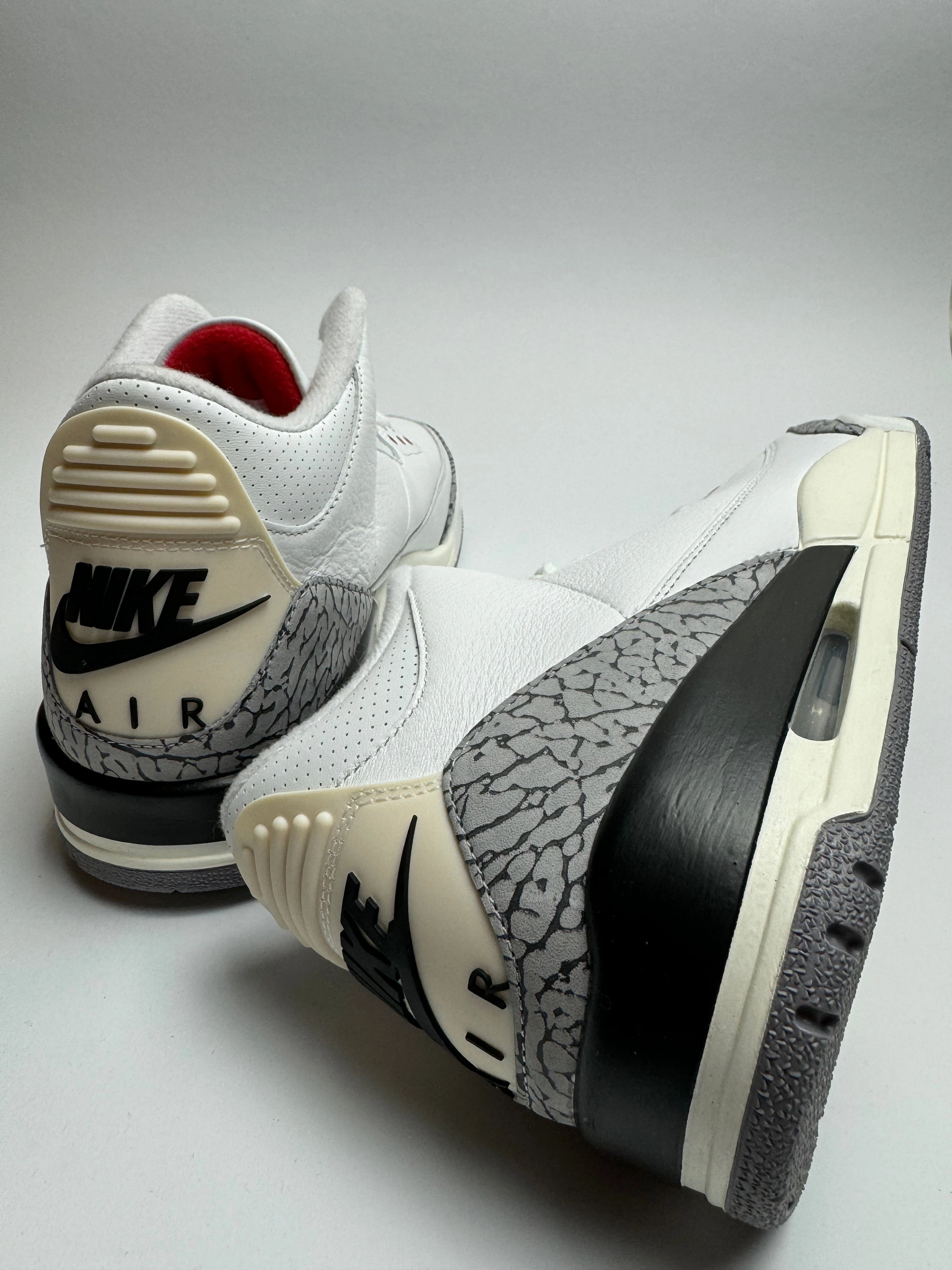 Air Jordan 3 Retro "White Cement Reimagined" Hurdling
