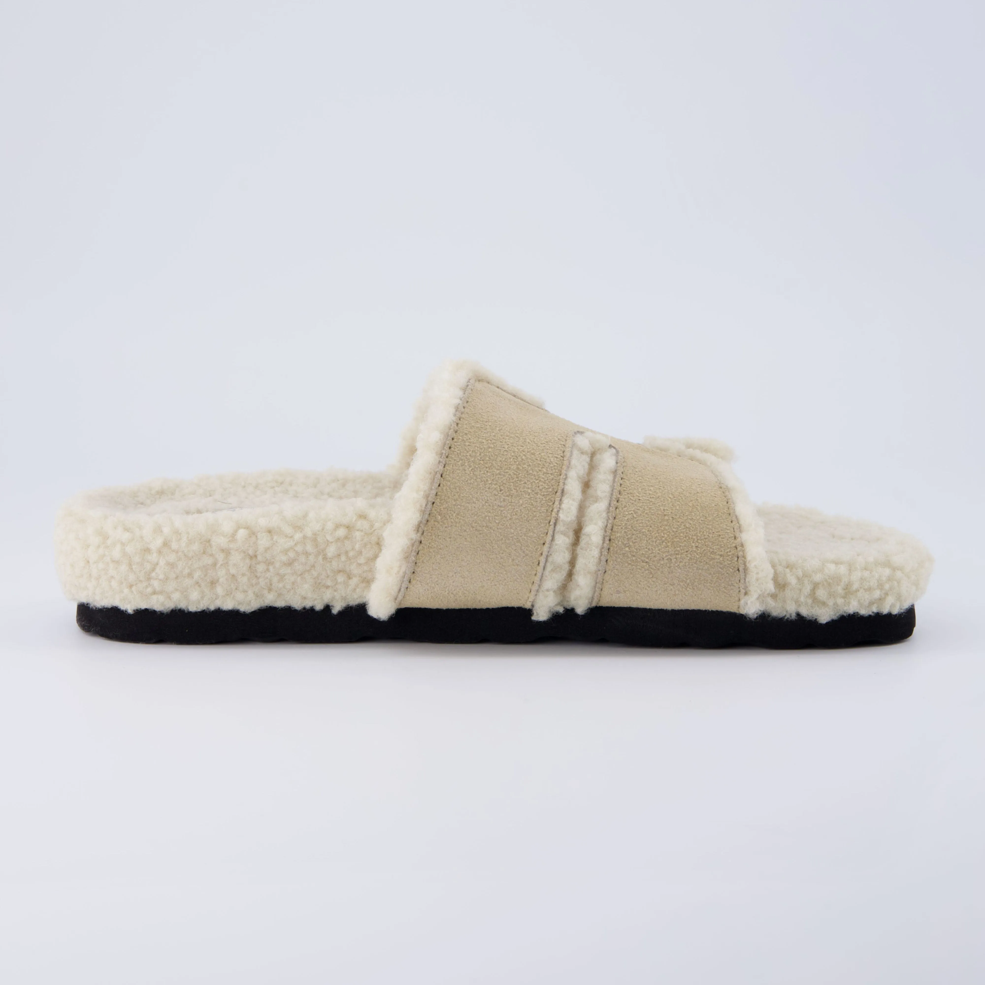 Cuddle Shearling Footbed Sandal