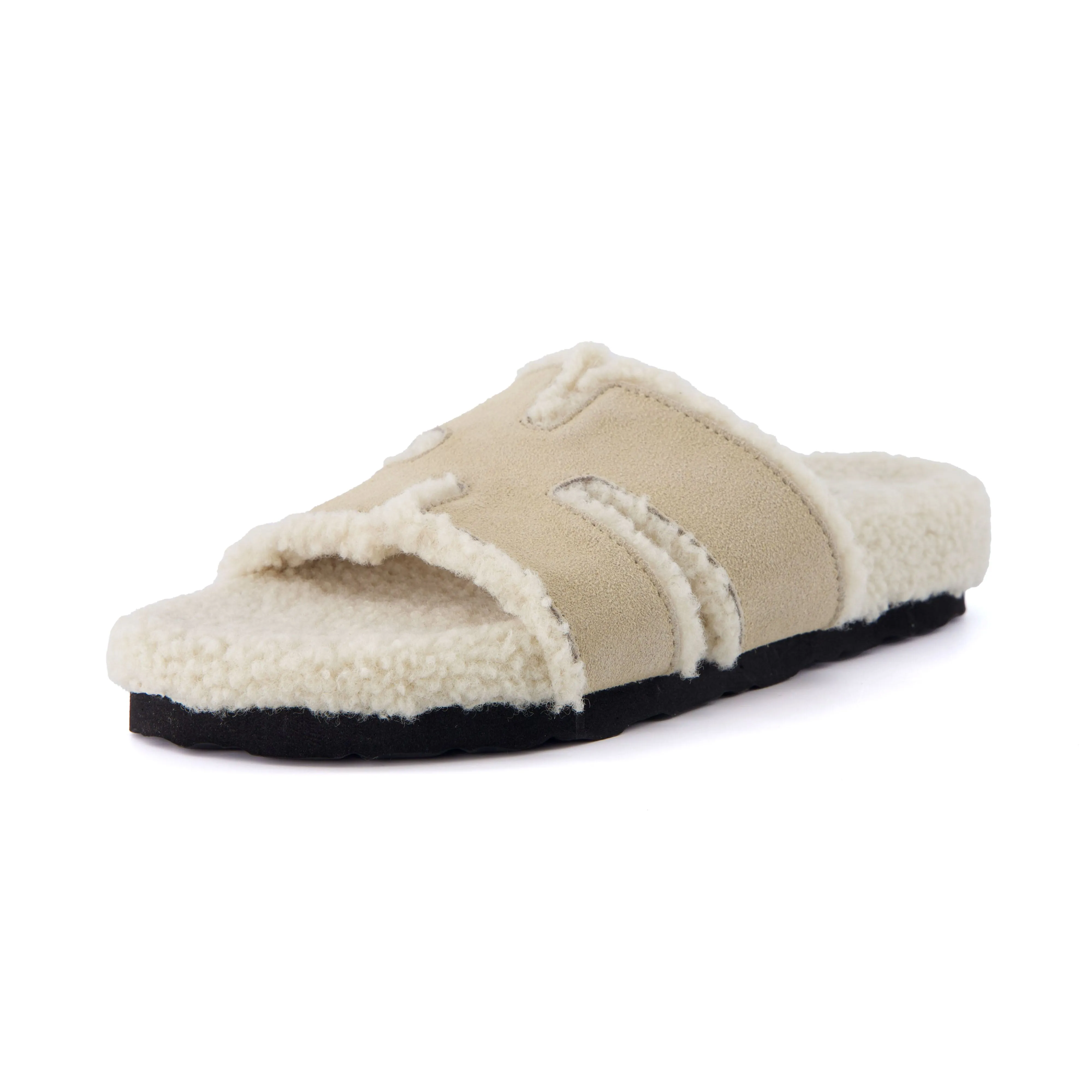 Cuddle Shearling Footbed Sandal