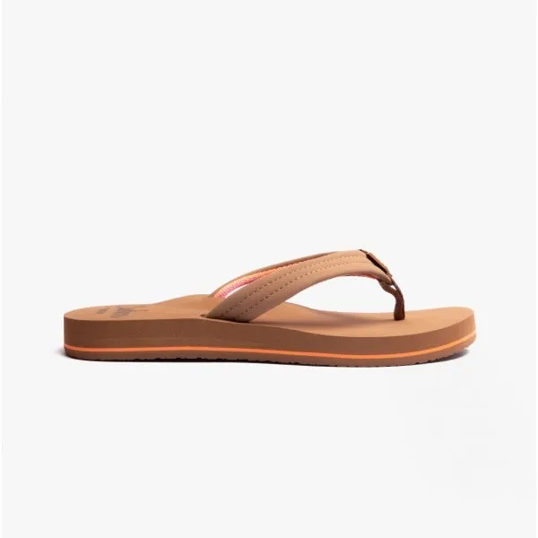 CUSHION BREEZE Ladies Flip-Flops Tan/Smoothie