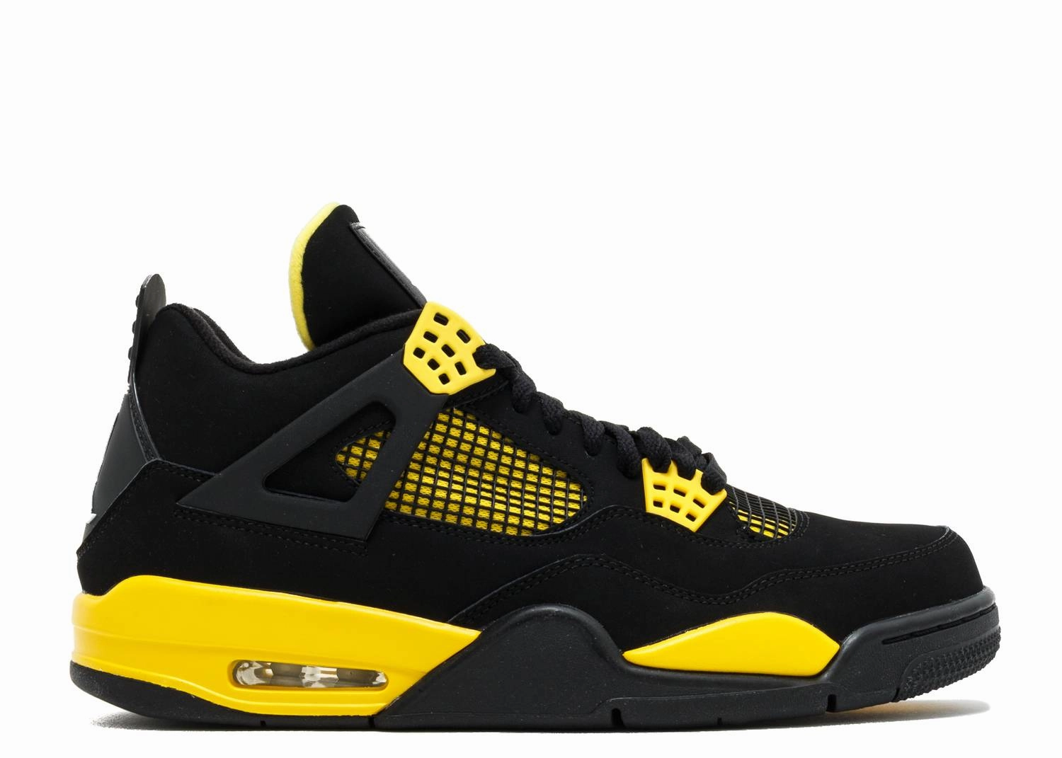 Air Jordan 4 Retro "Thunder" 2012 (Myrtle Beach Location) customizable running shoes appliqued - finish - design shoes