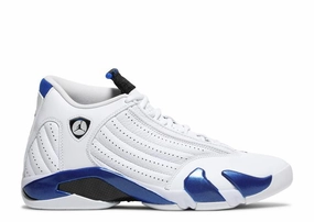 Snow - Resistant fitness enthusiasts Jordan 14 Retro White Hyper Royal