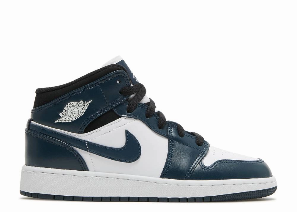 Flexible structure Cushioned Support Jordan 1 Mid Armory Navy (GS)
