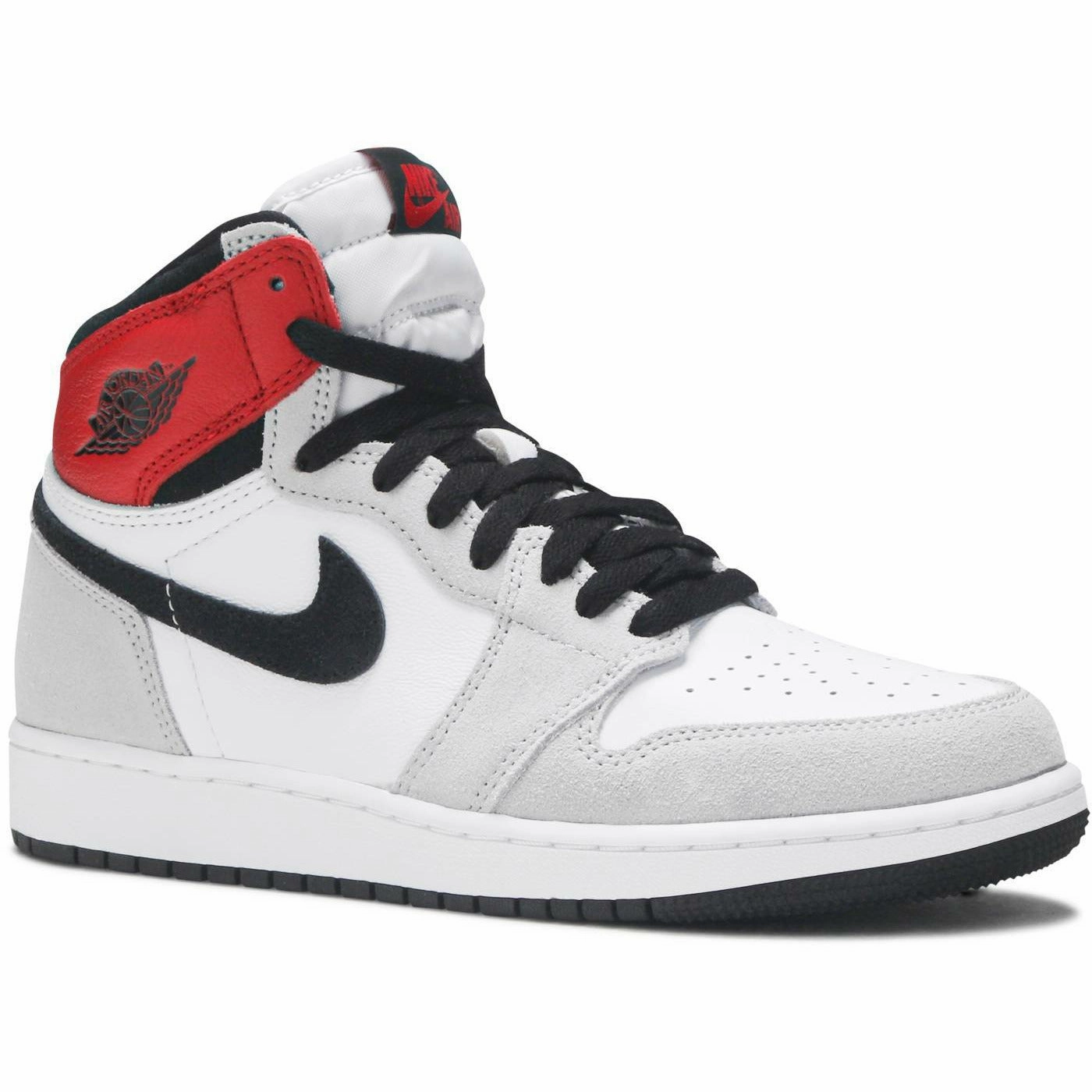 Air Jordan 1 Retro High "Light Smoke Grey" (GS/Juniors) (2020) Comfort Frame Moisture   Wicking