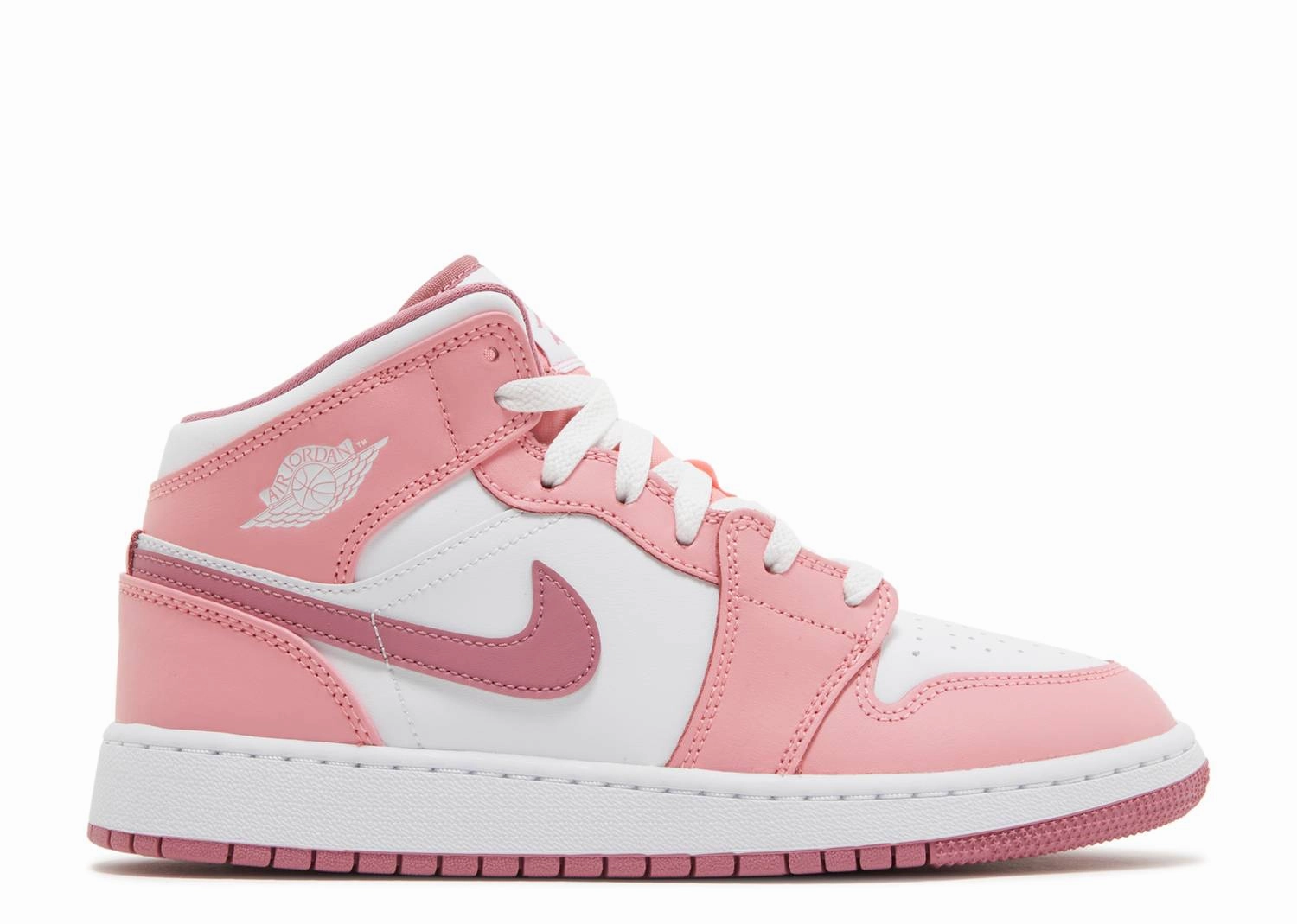 Air Jordan 1 Mid GS "Valentine's Day 2023" (Wilmington Location) Lightweight Ethylene Vinyl Acetate