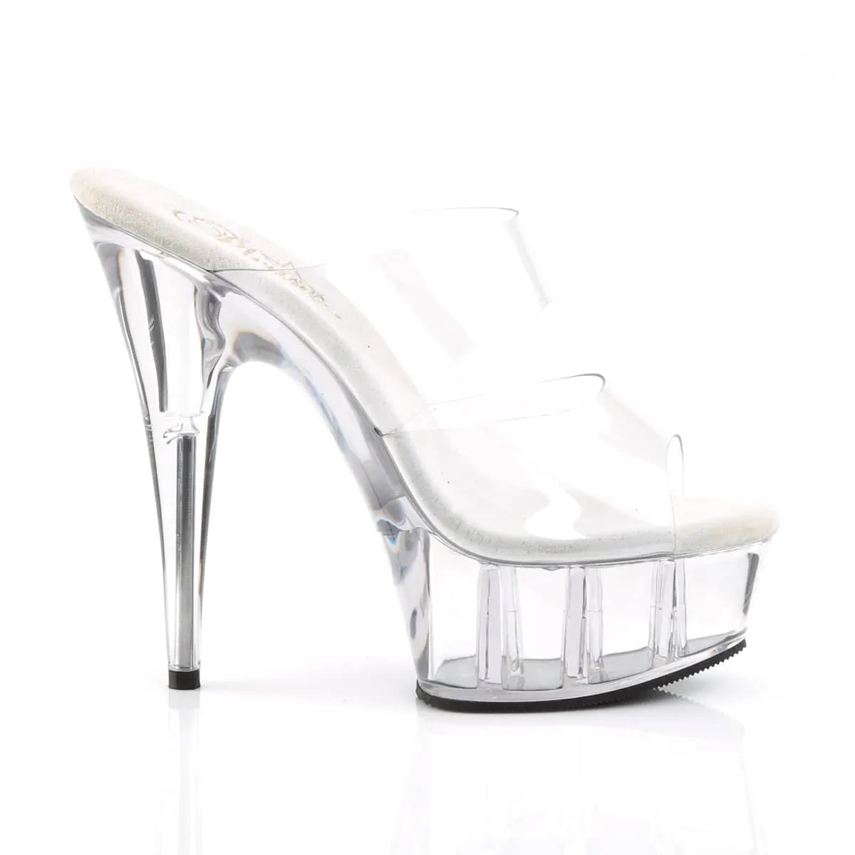DELIGHT-602 Clear Peep Toe High Heel