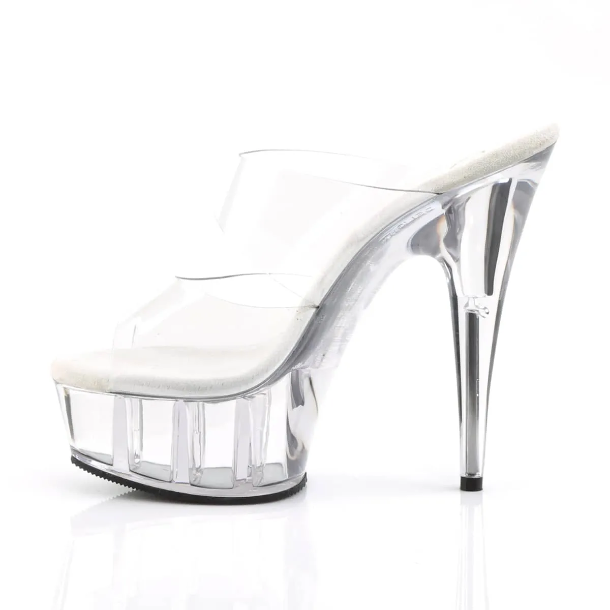 DELIGHT-602 Clear Peep Toe High Heel