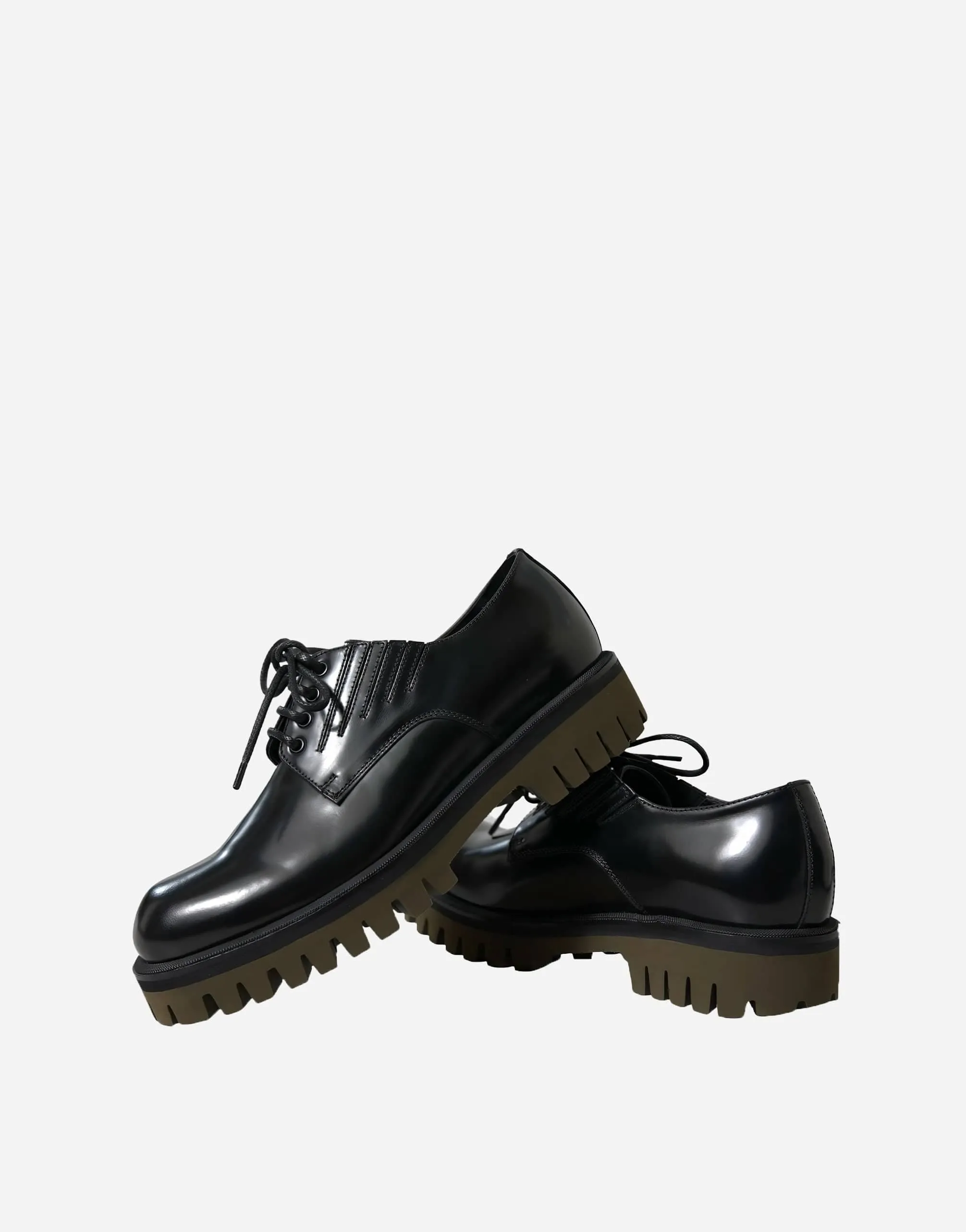 Derby In Spazzolato Leather