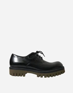 Derby In Spazzolato Leather