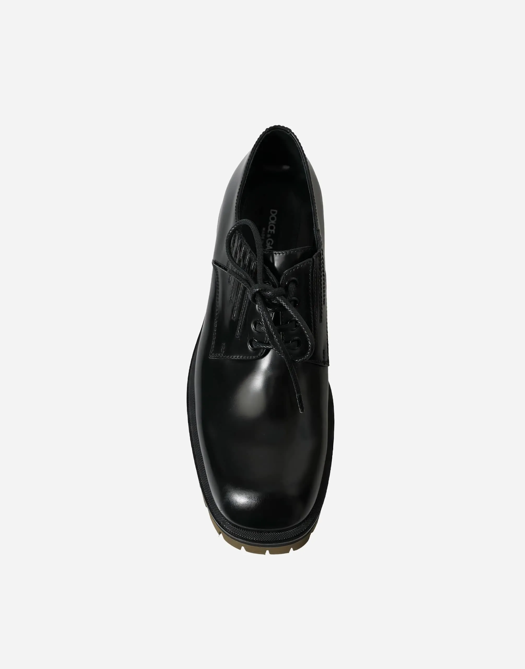 Derby In Spazzolato Leather