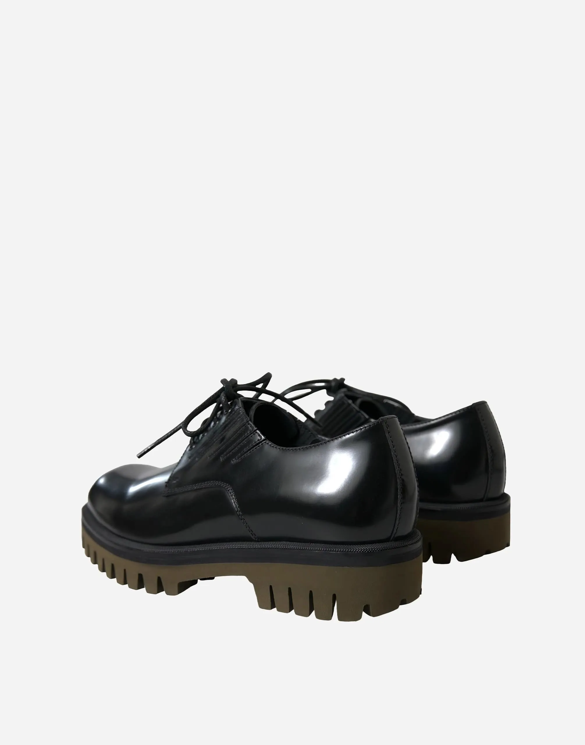 Derby In Spazzolato Leather