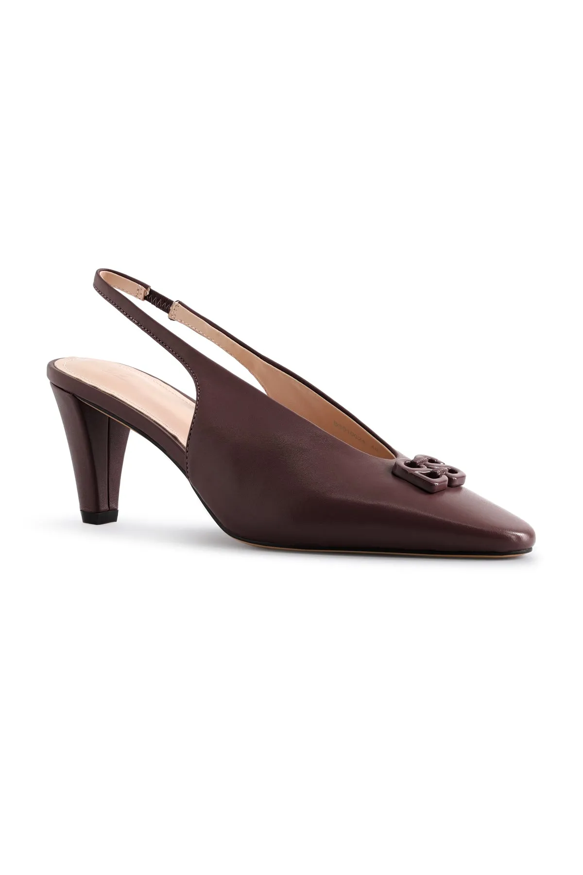 Deux Slingback Heels - Dark Brown
