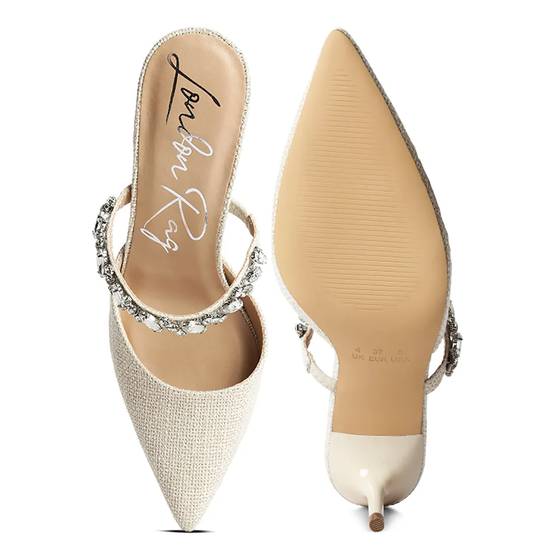 Diamante Stiletto Sandals