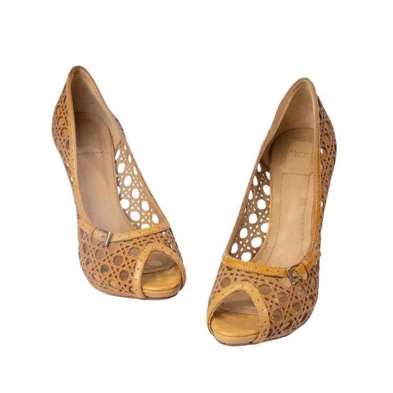 Dior Cannage Cut-Out Pumps