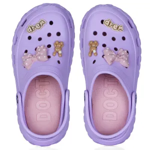 DOCTOR EXTRA SOFT D-522 Women's Ultrasoft Charms Clogs/Sandals with Adjustable Back Strap for Adult| Comfortable & Light Weight | Stylish & Anti-Skid |Waterproof & Everyday Use Mules for Girls/Ladies