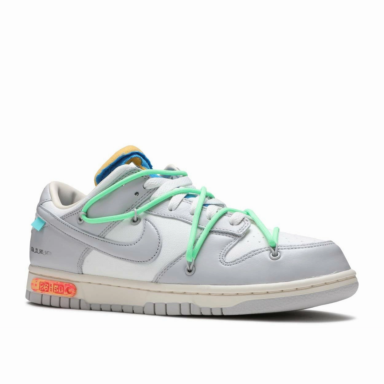 breathable running shoes Off-White X Dunk Low "Lot 26" (2021)