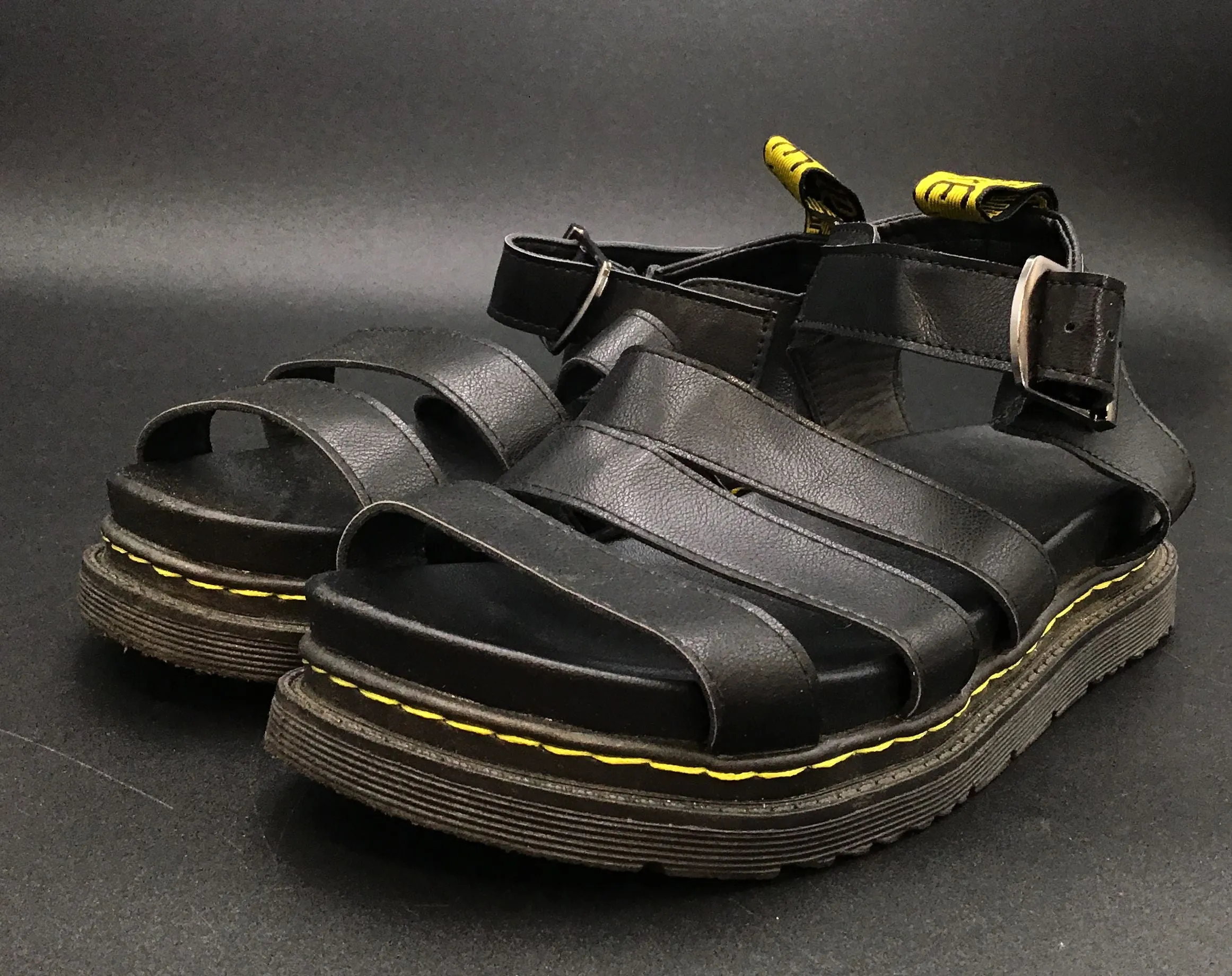 Dr. Martens Women's Black Gladiator Sandals - Size EUR 41