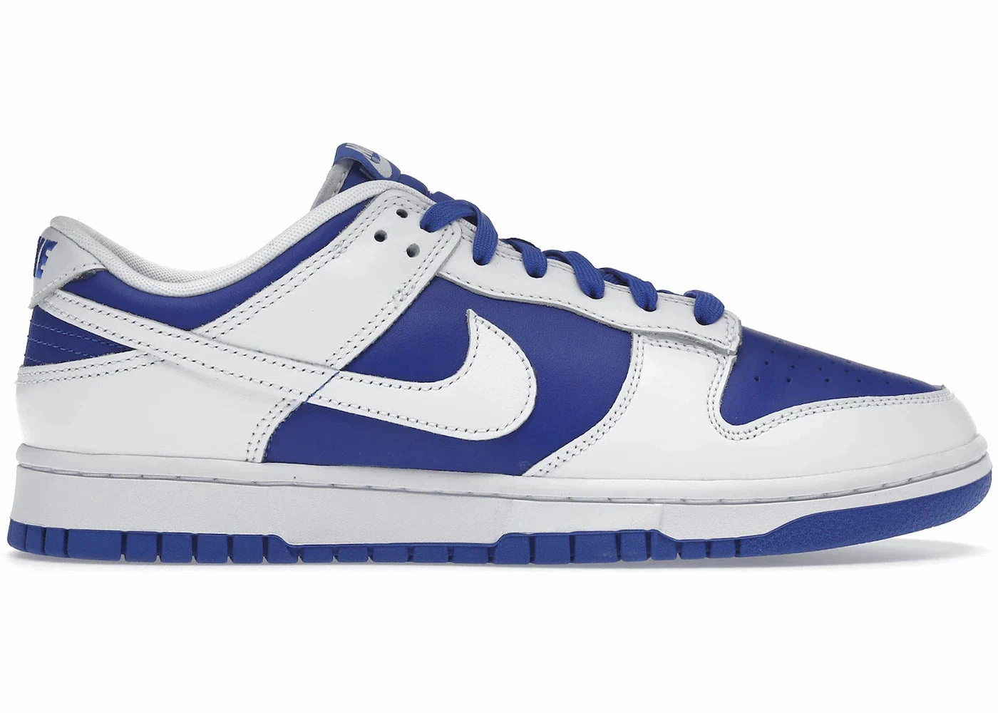 Nike Dunk Low White Racer Blue. smooth - surface shoes