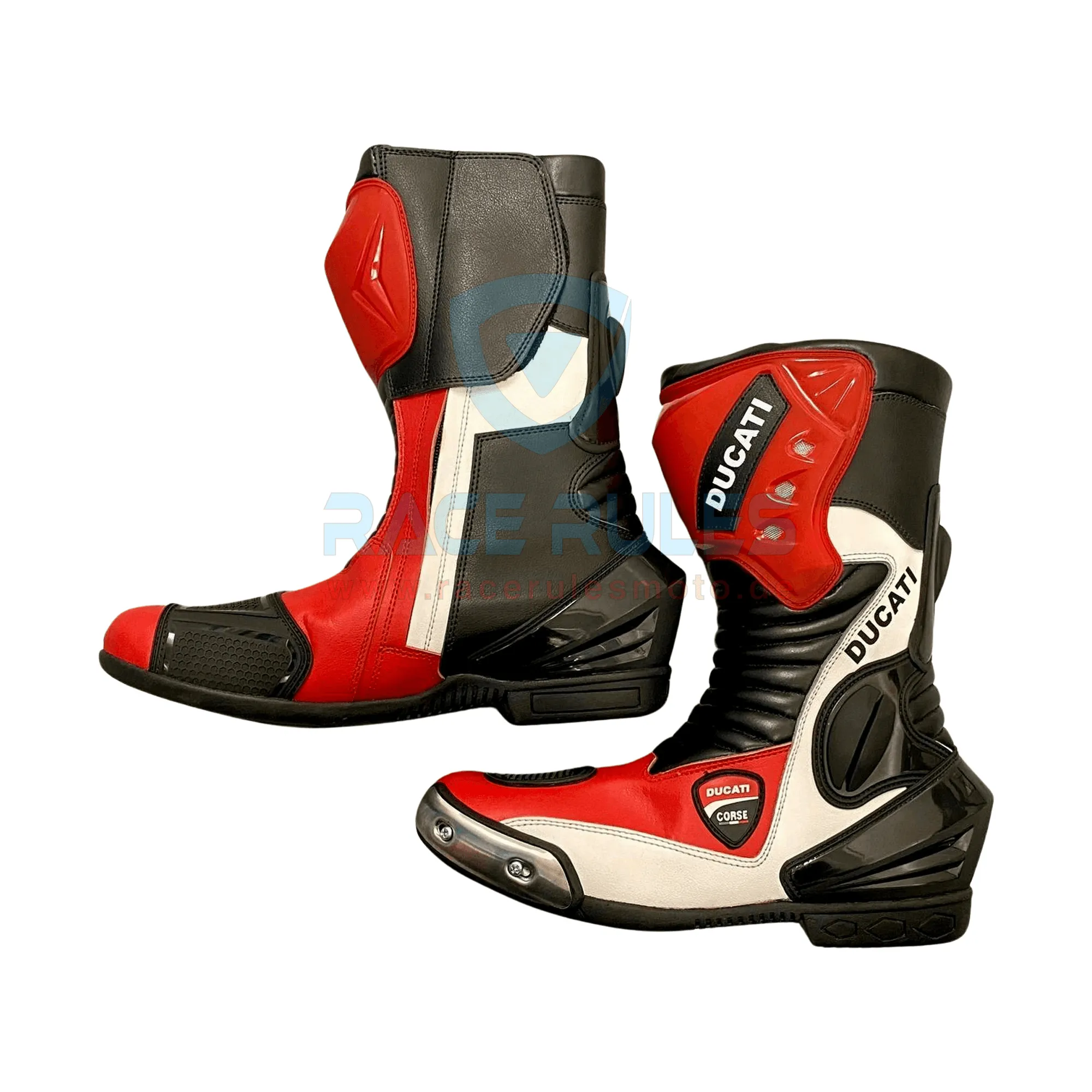 Ducati Corse Leather Motorcycle Boots