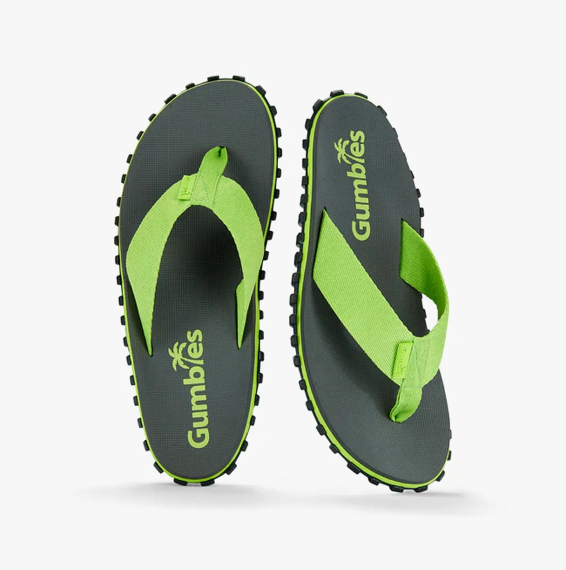 DUCKBILL Unisex Flip-Flops Grey & LIme