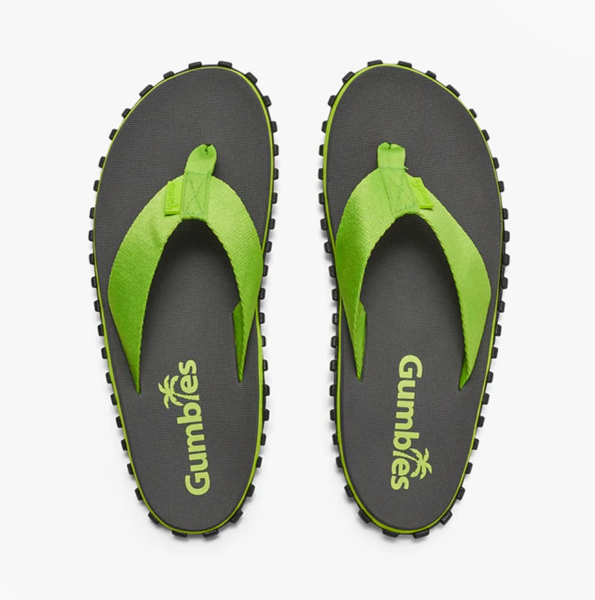 DUCKBILL Unisex Flip-Flops Grey & LIme