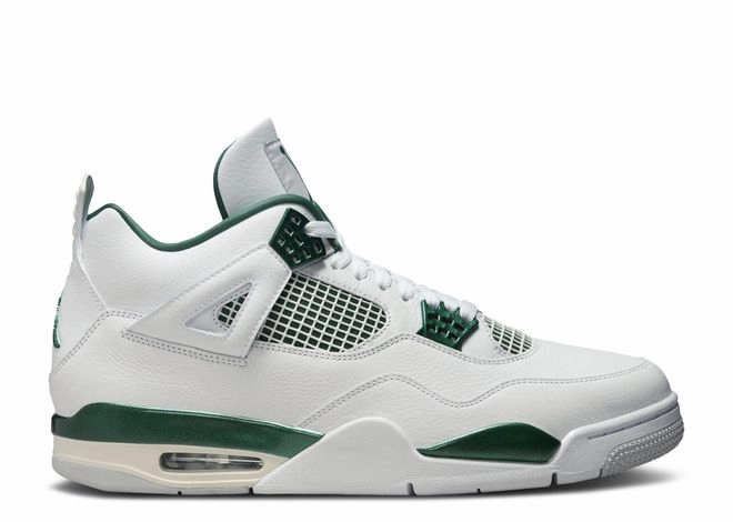 Jordan 4 Retro Oxidized Green (Preowned size 10) color - coordinated shoes Flex Traction