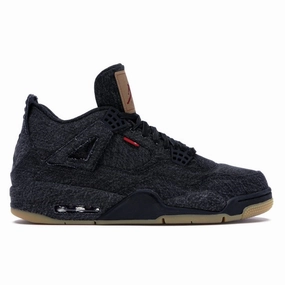 Jordan 4 Retro Levi's Black (Black Levi's Tag) (Preowned size 8.5) night running intense