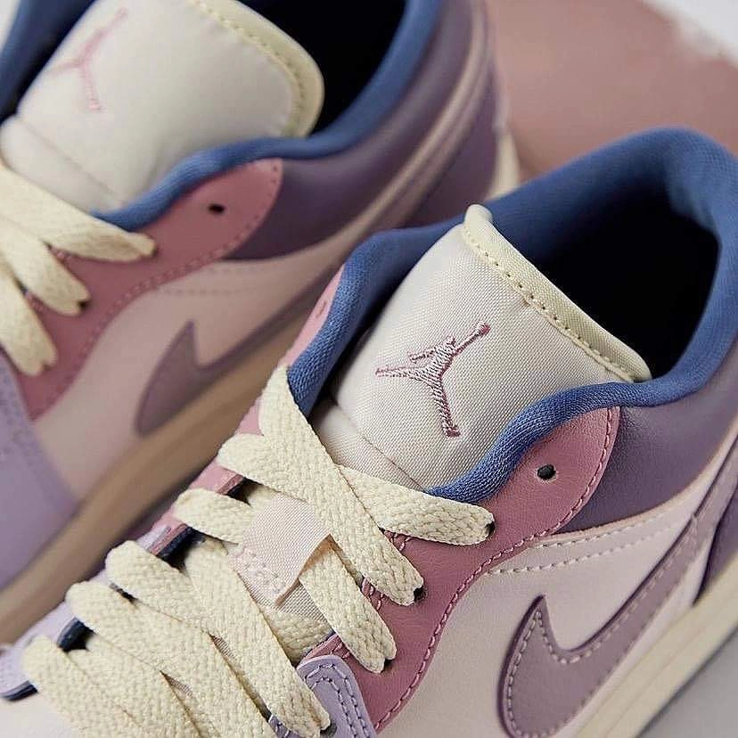 Adjustable Midfoot Strap Air Jordan 1 Low 'Pastel Plum'