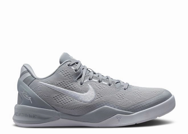 Nike Kobe 8 Wolf Grey (GS) walkers' shoes easy - to - clean - design shoes