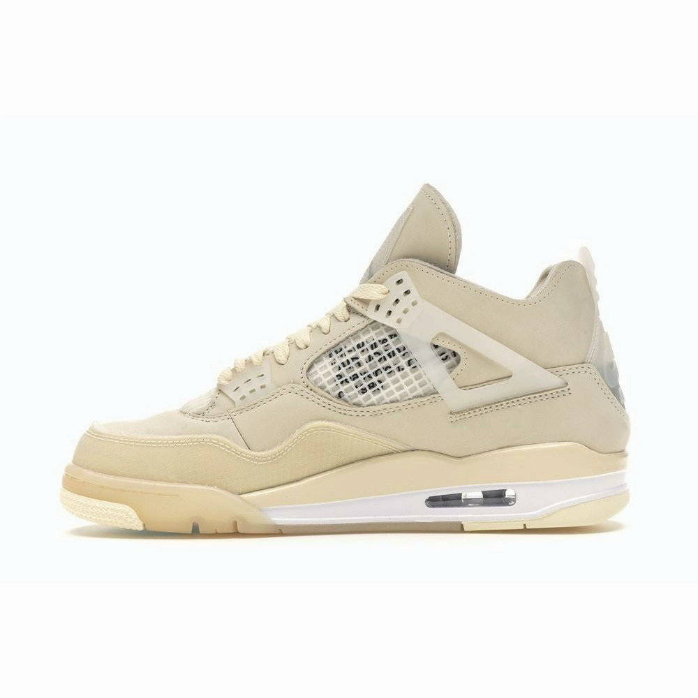 Off-White X Air Jordan 4 Retro "Sail" (2020) all - weather suitability shoes