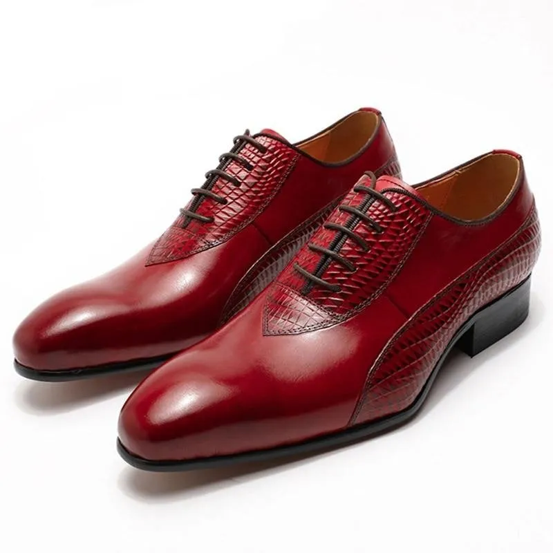 Ebonique Croctex Lace Oxfords