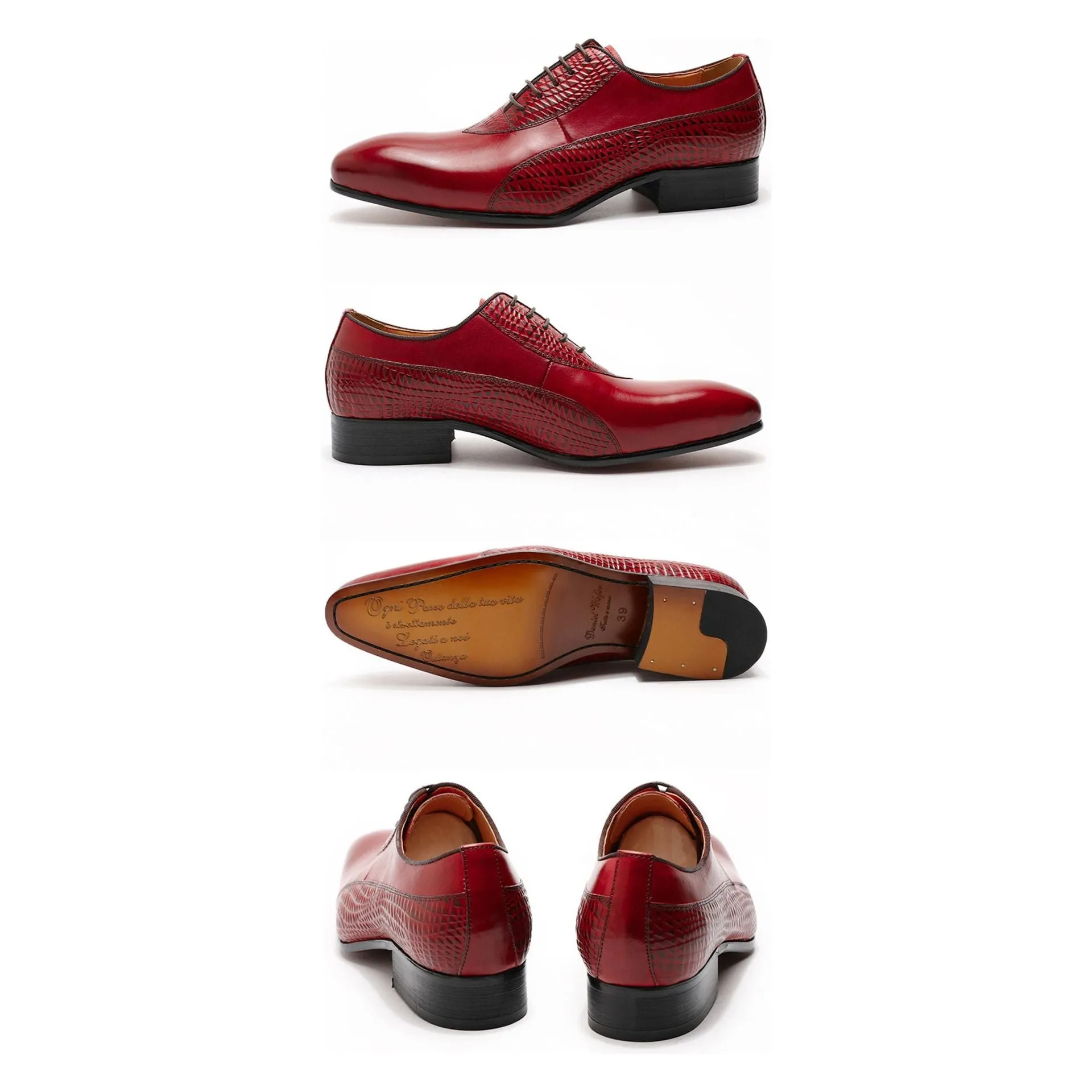 Ebonique Croctex Lace Oxfords