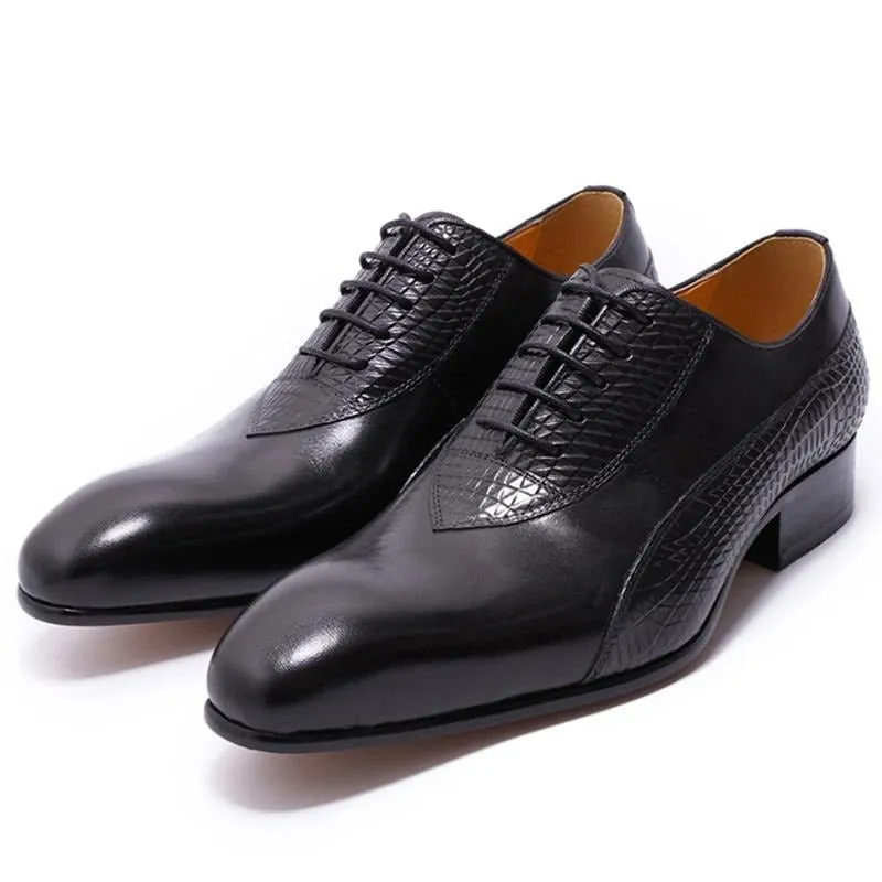 Ebonique Croctex Lace Oxfords