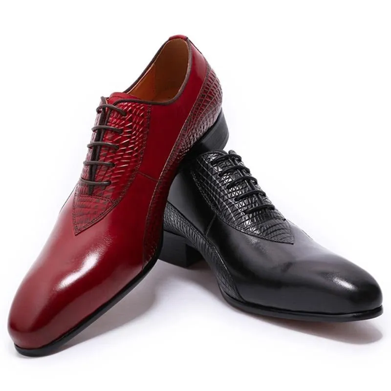 Ebonique Croctex Lace Oxfords